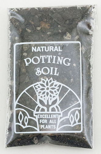 Dollhouse Miniature Potting Soil